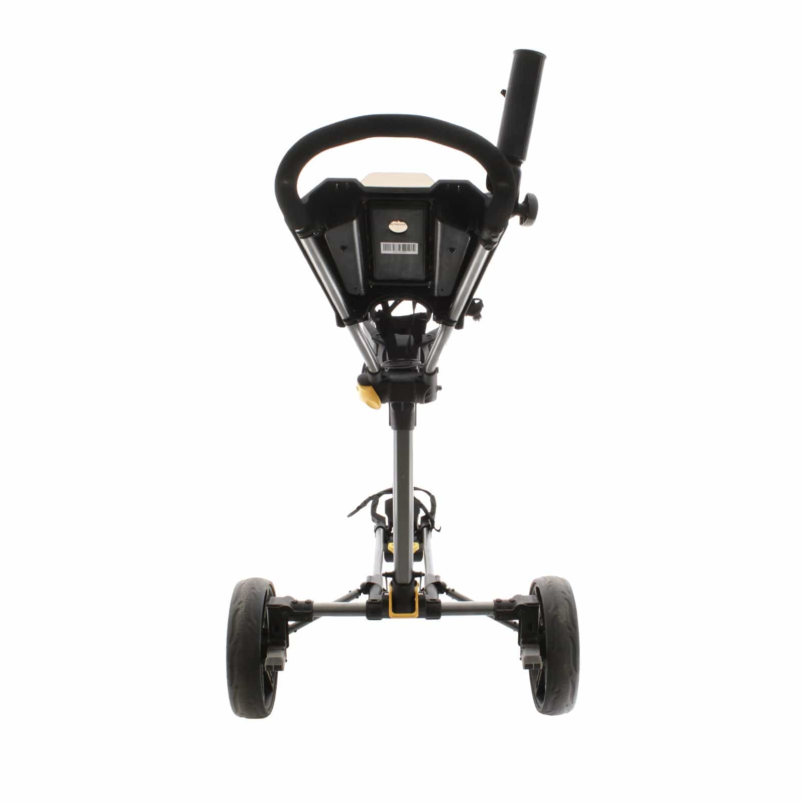 PowaKaddy DLX Lite FF 3-Wheel Push/Pull Trolley - Black/Yellow - Image 4