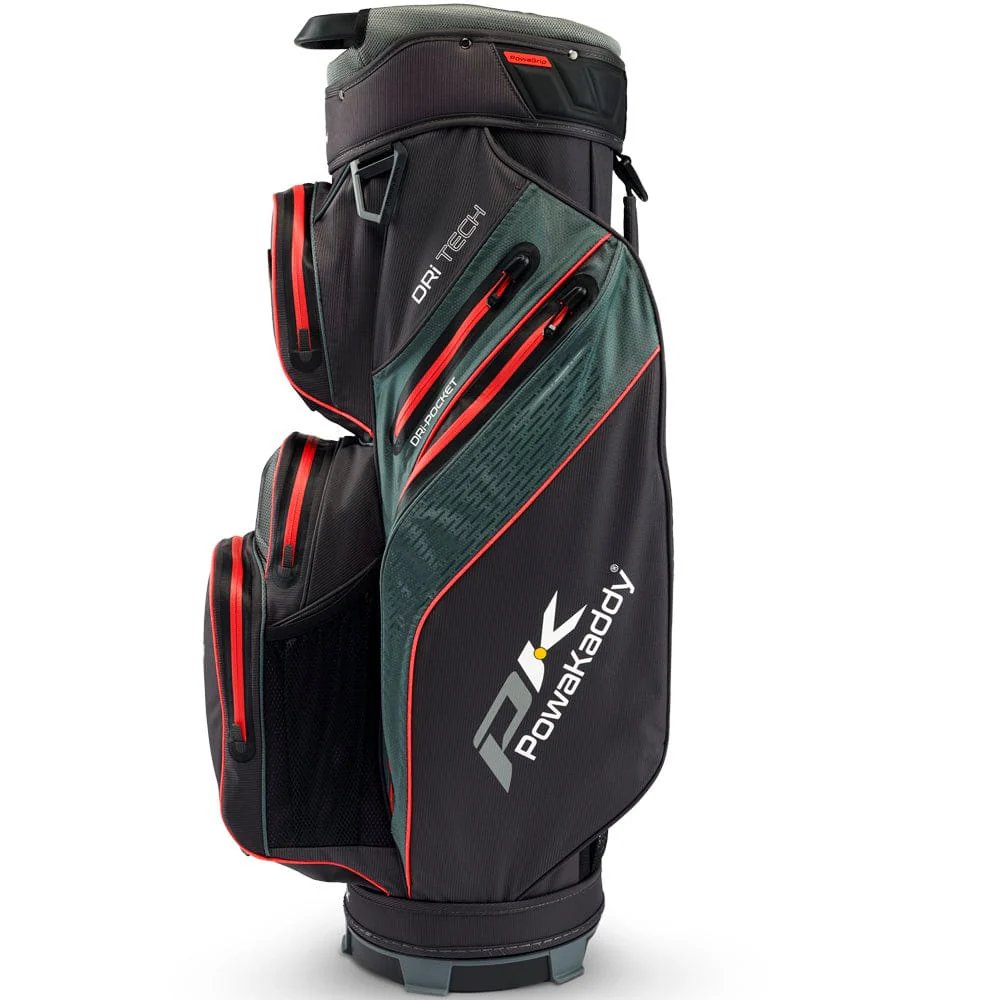 PowaKaddy Dri-TECH Waterproof Cart Bag - Black/Red - Image 2