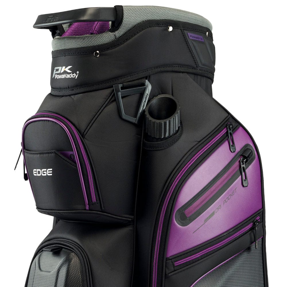 PowaKaddy EDGE Cart Bag - Black/Purple - Image 5