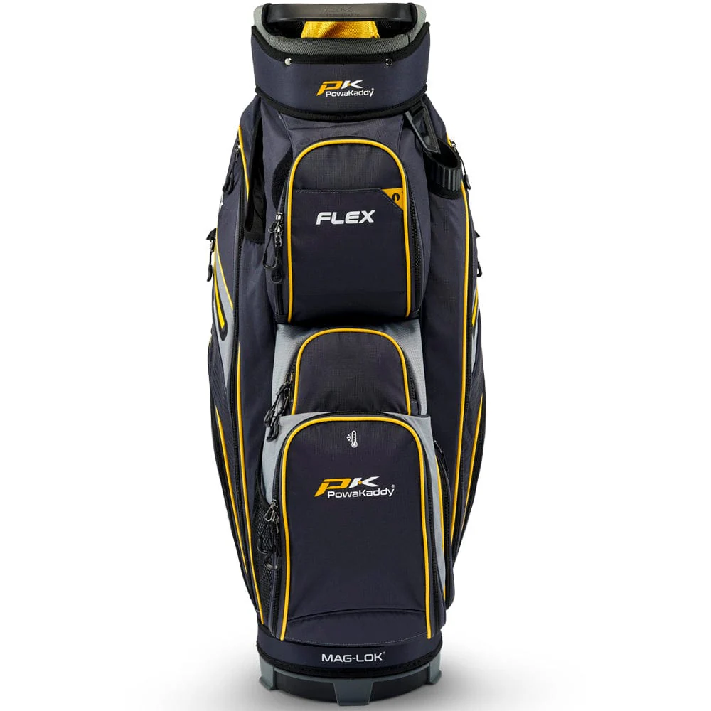 PowaKaddy FLEX Cart Bag - Grey/Yellow - Image 2