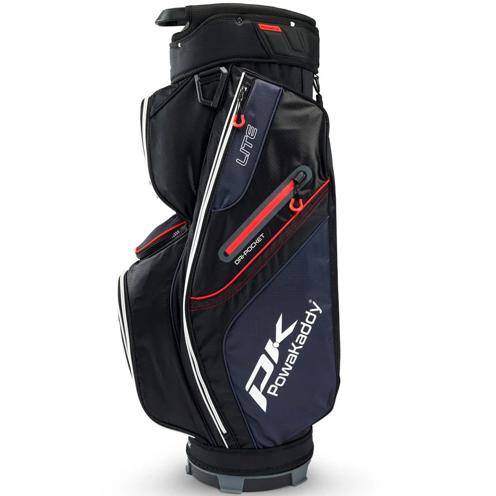 PowaKaddy LITE Cart Bag - Black/White/Red - Image 2