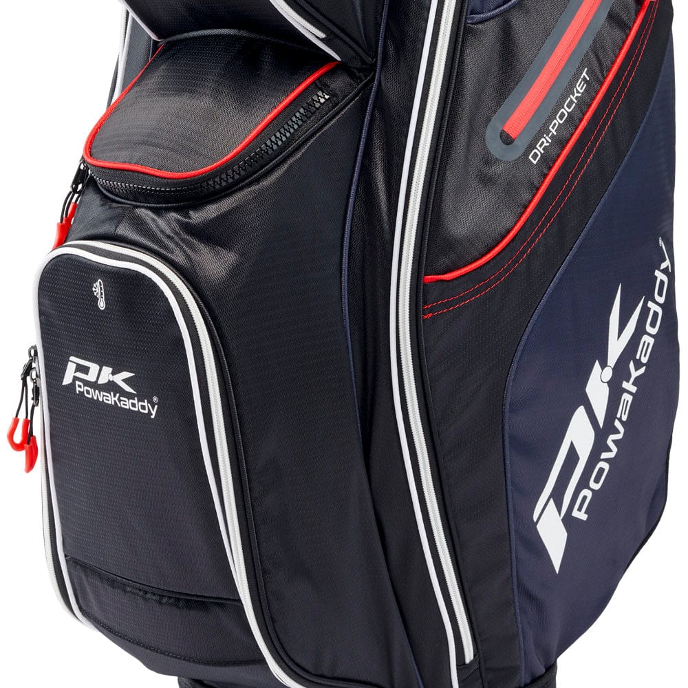 PowaKaddy LITE Cart Bag - Black/White/Red - Image 8