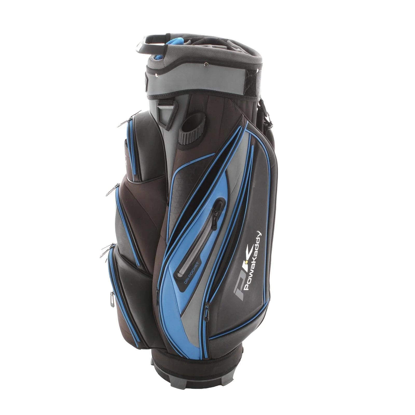 Powakaddy Premium Tech Cart Bag - Black/Grey/Blue