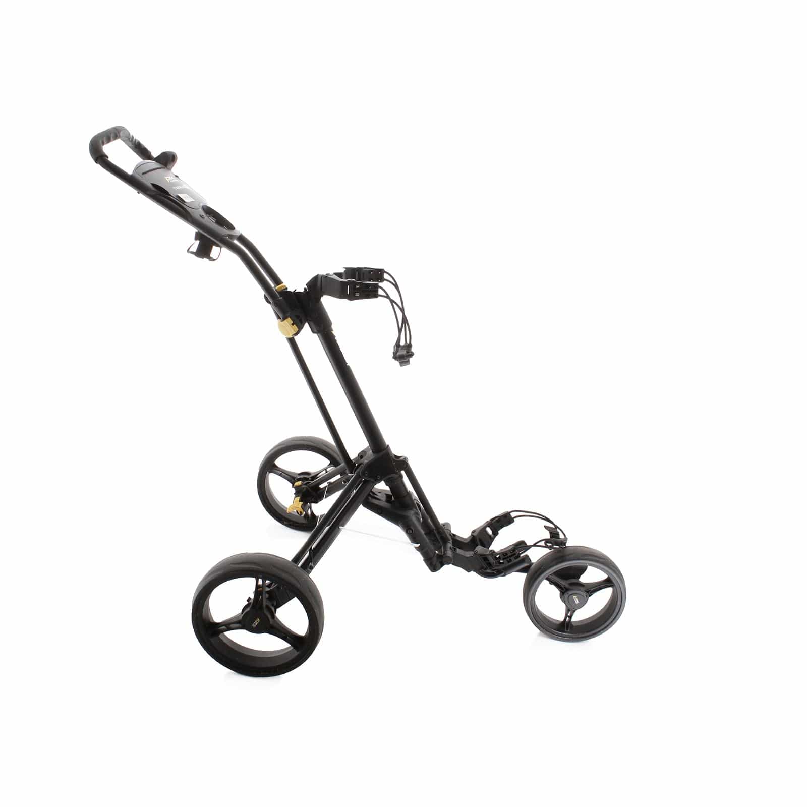 PowaKaddy Twinline 5 3-Wheel Push/Pull Trolley - Black - Image 3