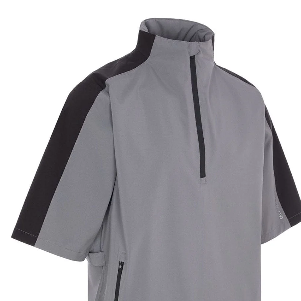ProQuip Aqualite Pro 1/2 Sleeve Waterproof Rain Top - Grey/Black - Image 2