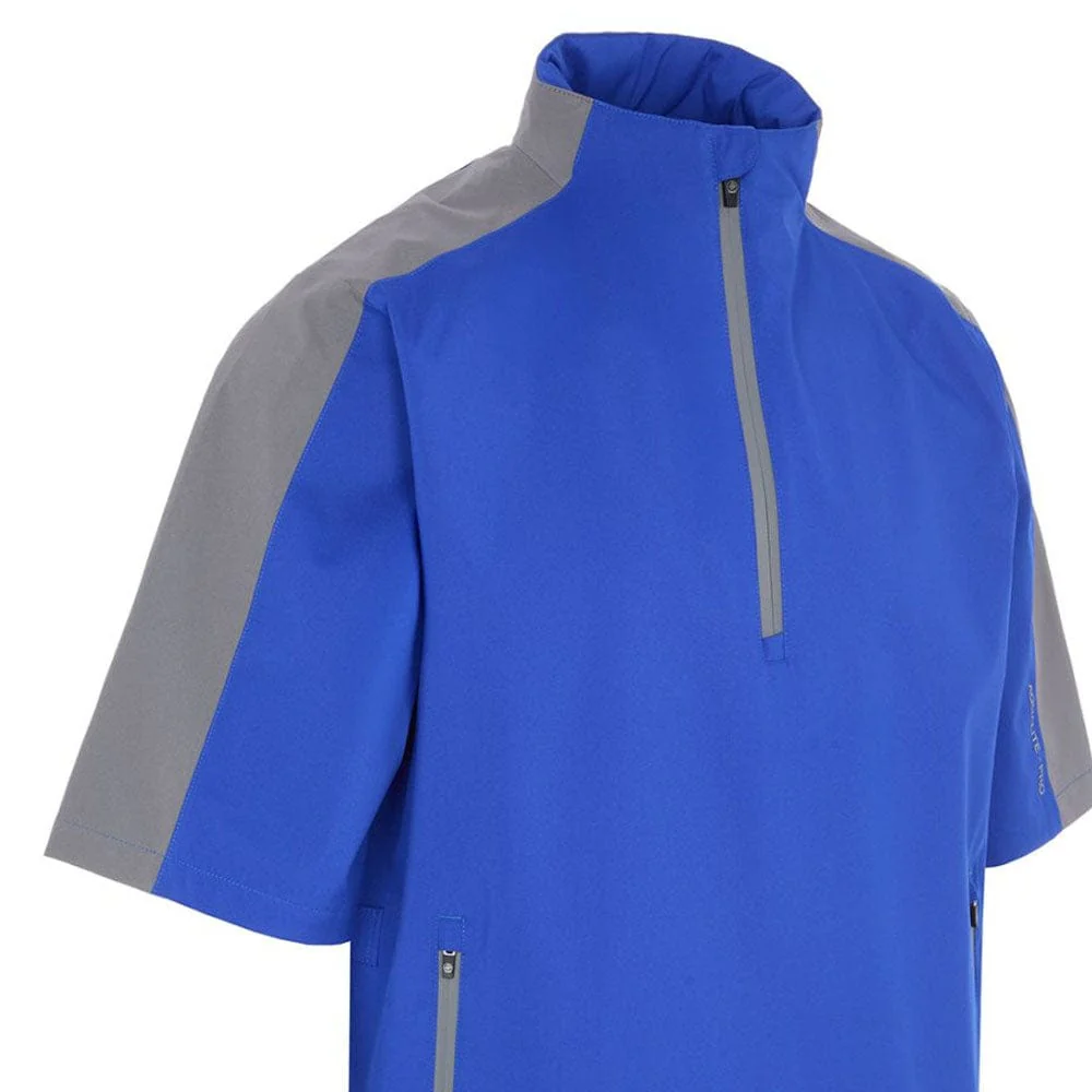 ProQuip Aqualite Pro 1/2 Sleeve Waterproof Rain Top - Magnetic Blue/Grey - Image 3