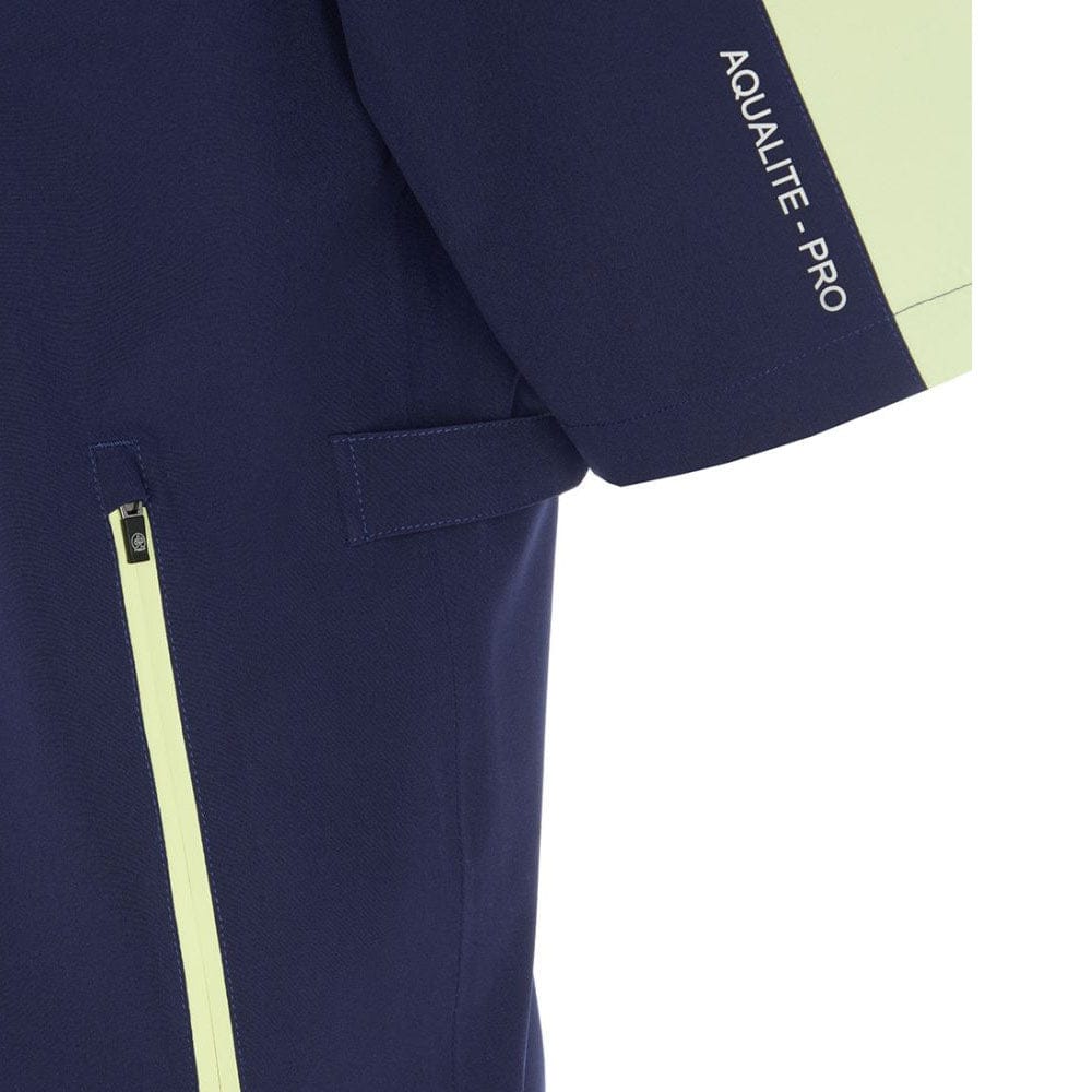 ProQuip Aqualite Pro 1/2 Sleeve Waterproof Rain Top - Navy/Shadow Lime - Image 5