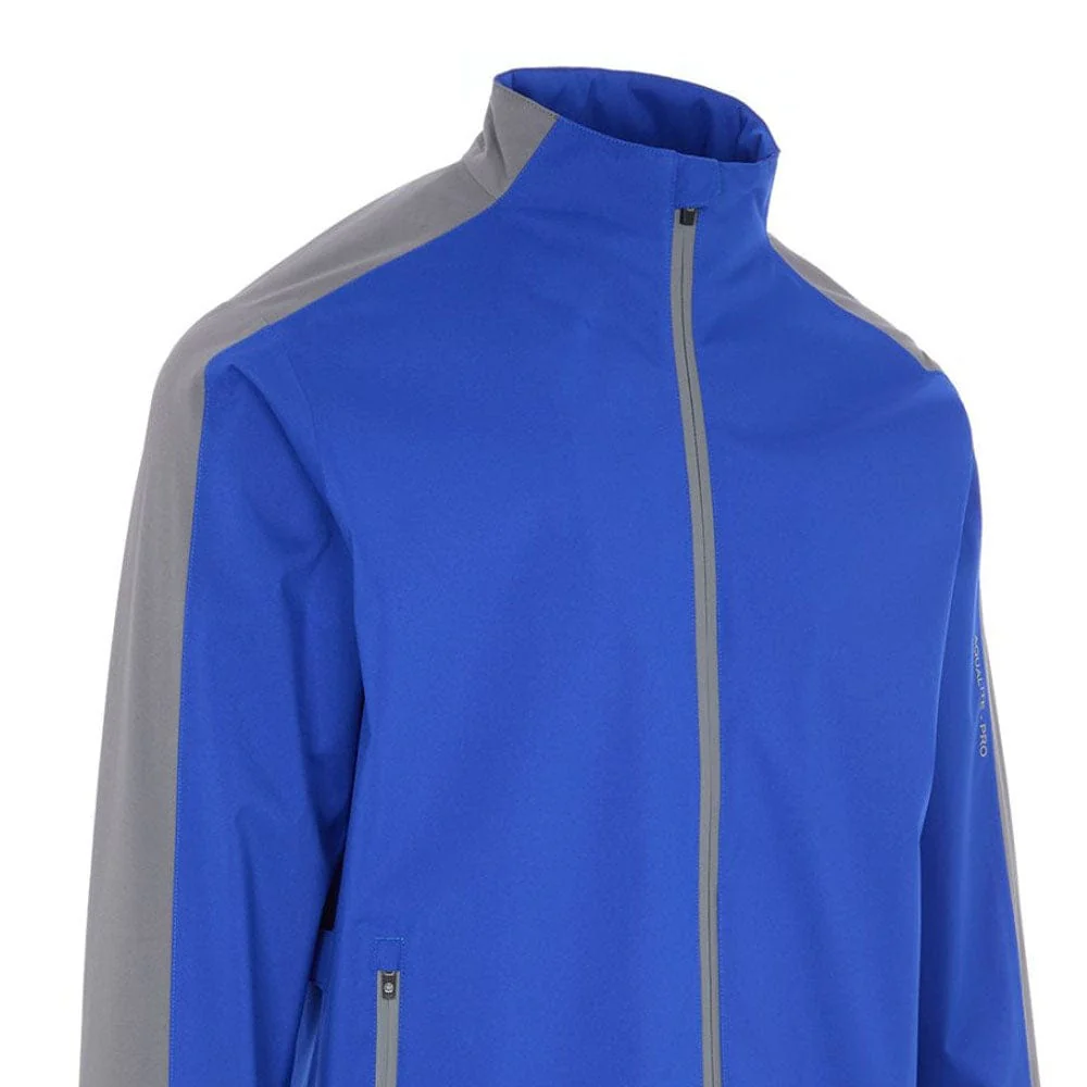 ProQuip Aqualite Pro Rain Waterproof Jacket - Magnetic Blue/Grey - Image 2