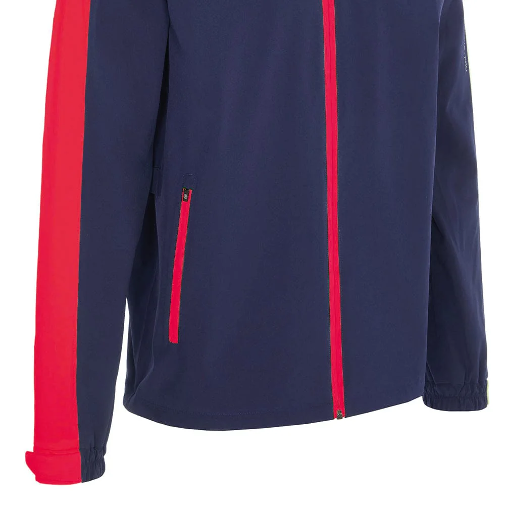 ProQuip Aqualite Pro Rain Waterproof Jacket - Navy/Red - Image 3