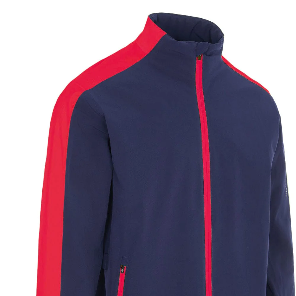 ProQuip Aqualite Pro Rain Waterproof Suit - Navy/Red/Black - Image 3