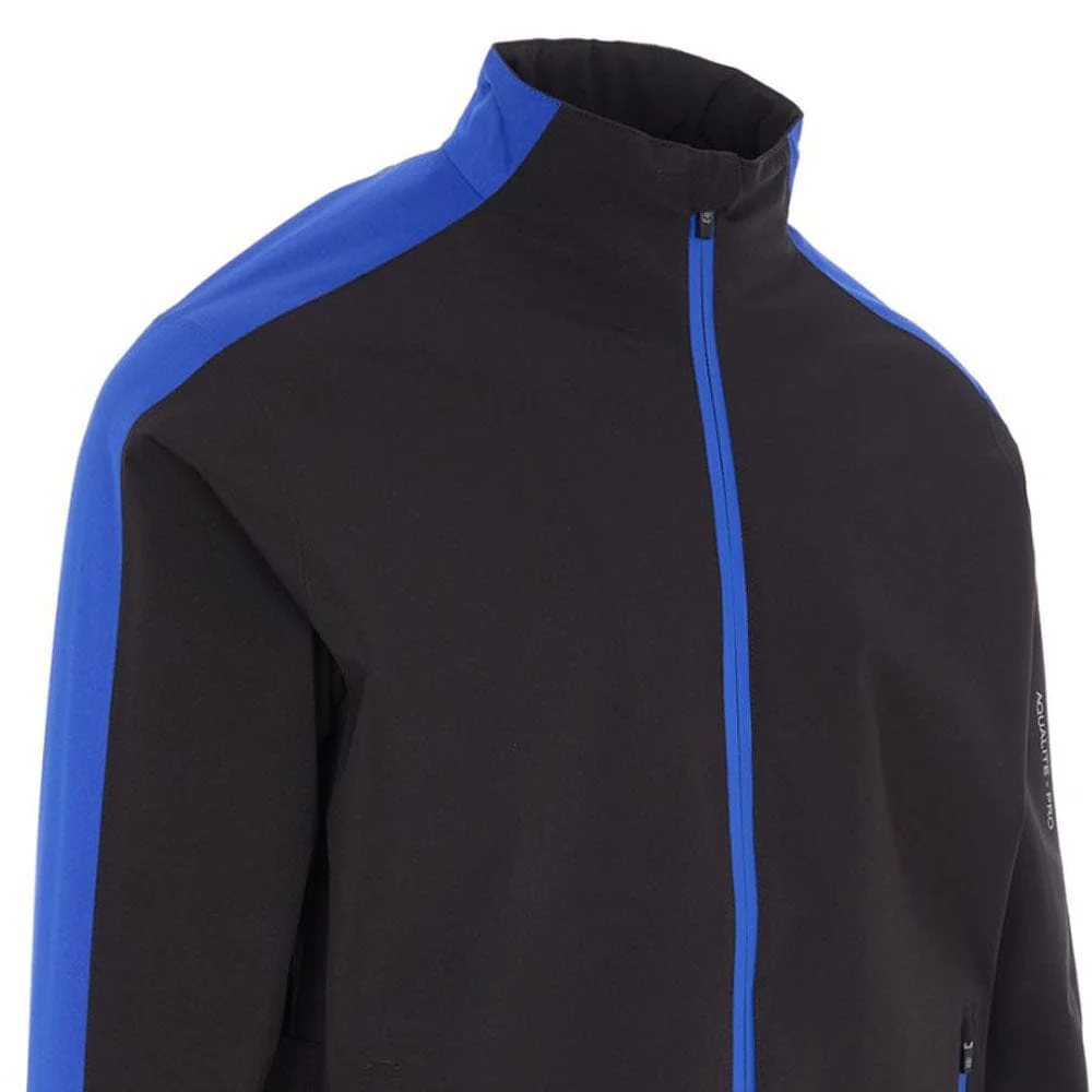 ProQuip Junior Aqualite Pro Waterproof Jacket - Black/Magnetic Blue - Image 2