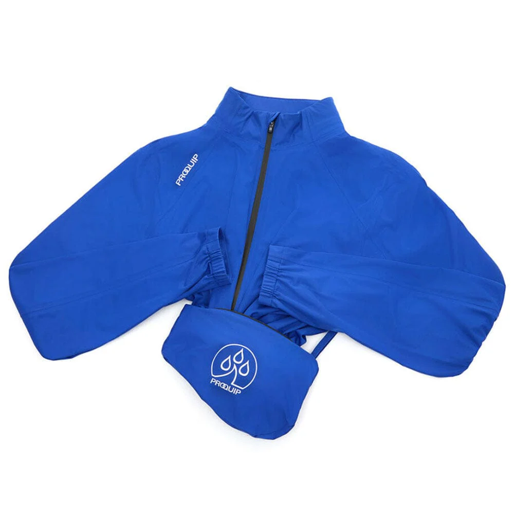 ProQuip ProPac Lite Packable Waterproof Jacket - Magnetic Blue/Navy - Image 5
