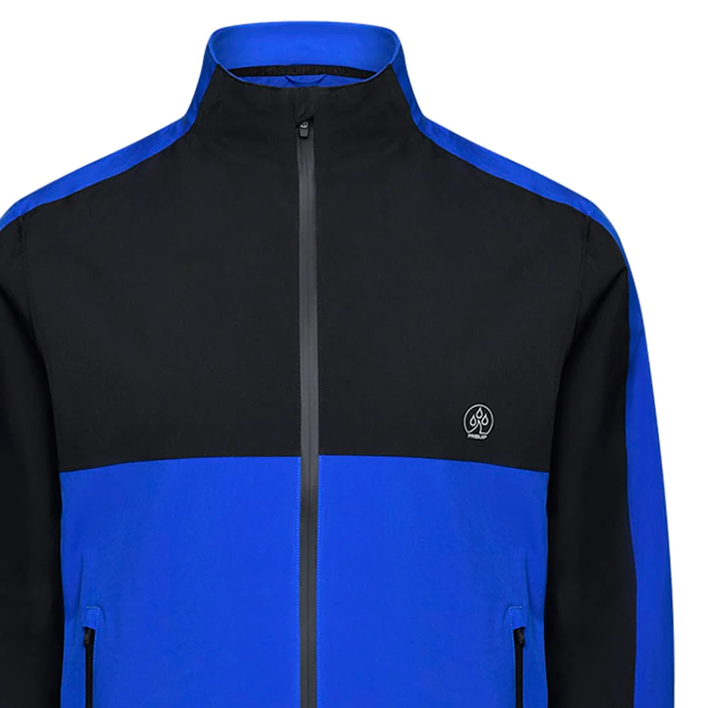 ProQuip Windermere Waterproof Jacket - Black/Magnetic Blue - Image 3