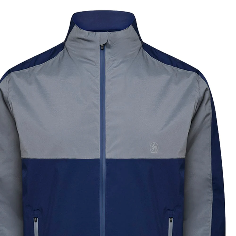 ProQuip Windermere Waterproof Jacket - Grey/Navy - Image 3