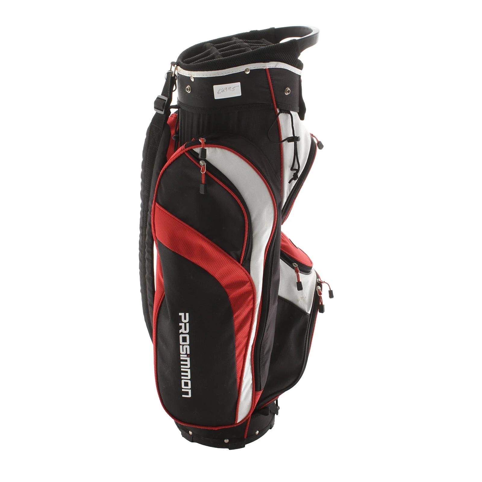 Prosimmon Cart Bag - Red/Black/White - Image 3