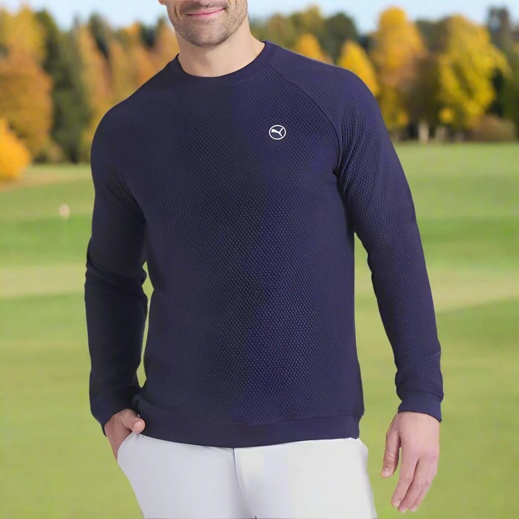 Puma Boulder 2.0 Crewneck Sweater - Deep Navy - Image 6