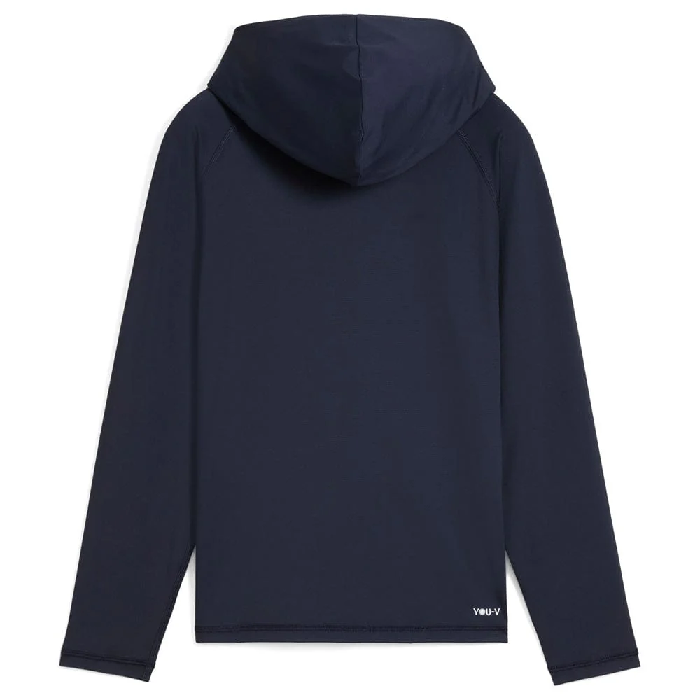 Puma Boys You-V Hoodie - Deep Navy - Image 2