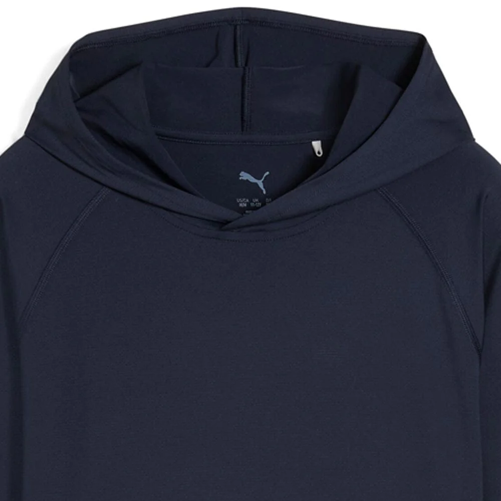 Puma Boys You-V Hoodie - Deep Navy - Image 3
