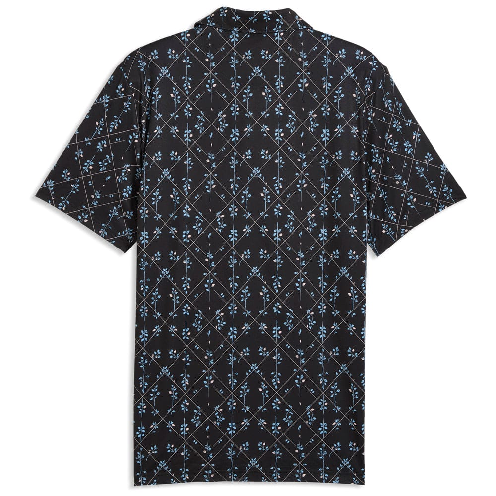 Puma Cloudspun Argyle Bloom Polo Shirt  - Puma Black/Rose Blossom - Image 2