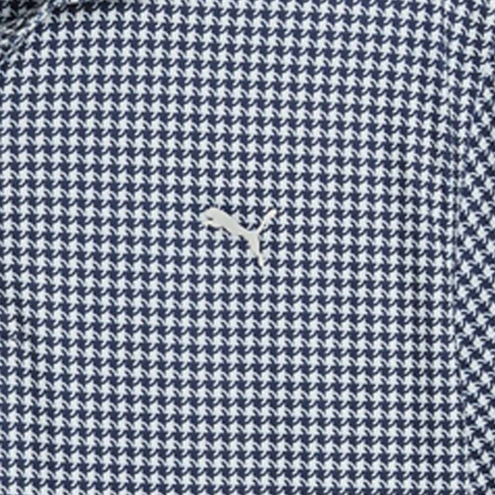 Puma Cloudspun Mono Check Polo Shirt - White Glow/Deep Navy - Image 5