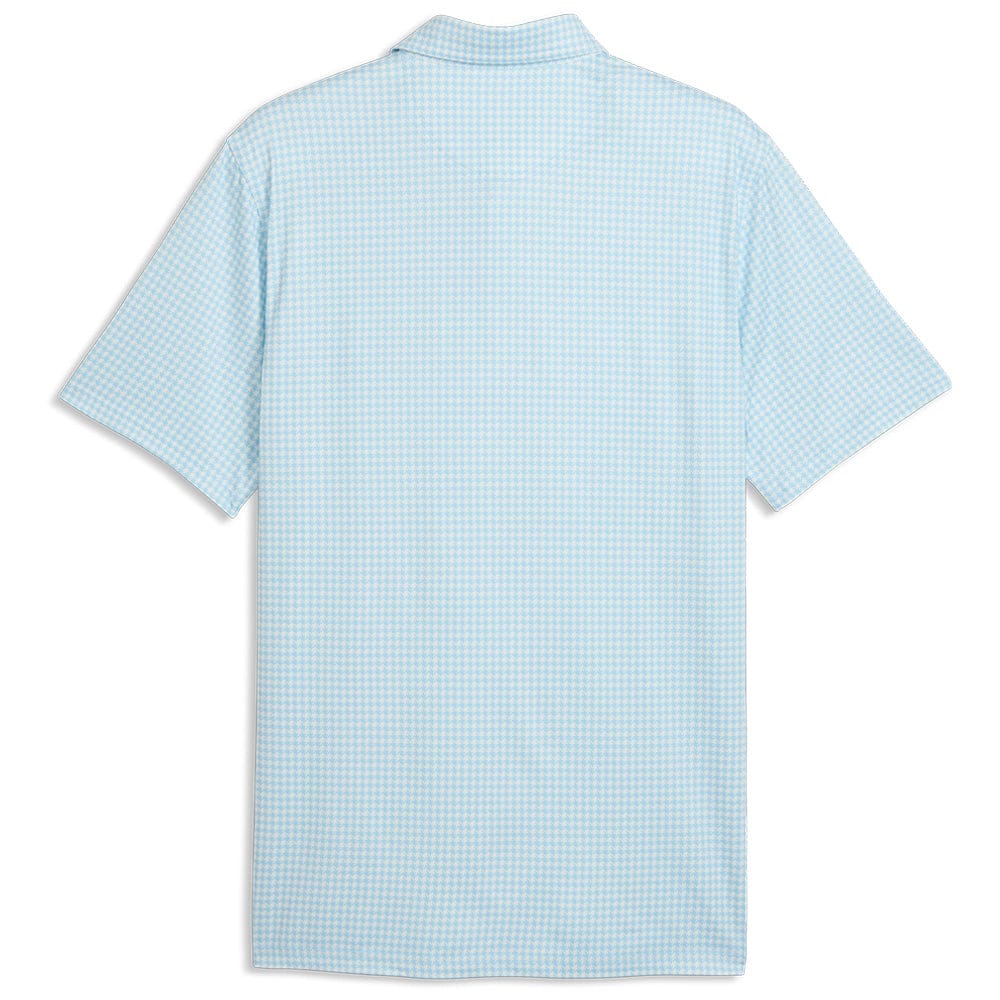 Puma Cloudspun Mono Check Polo Shirt  - White Glow/Team Light Blue - Image 2