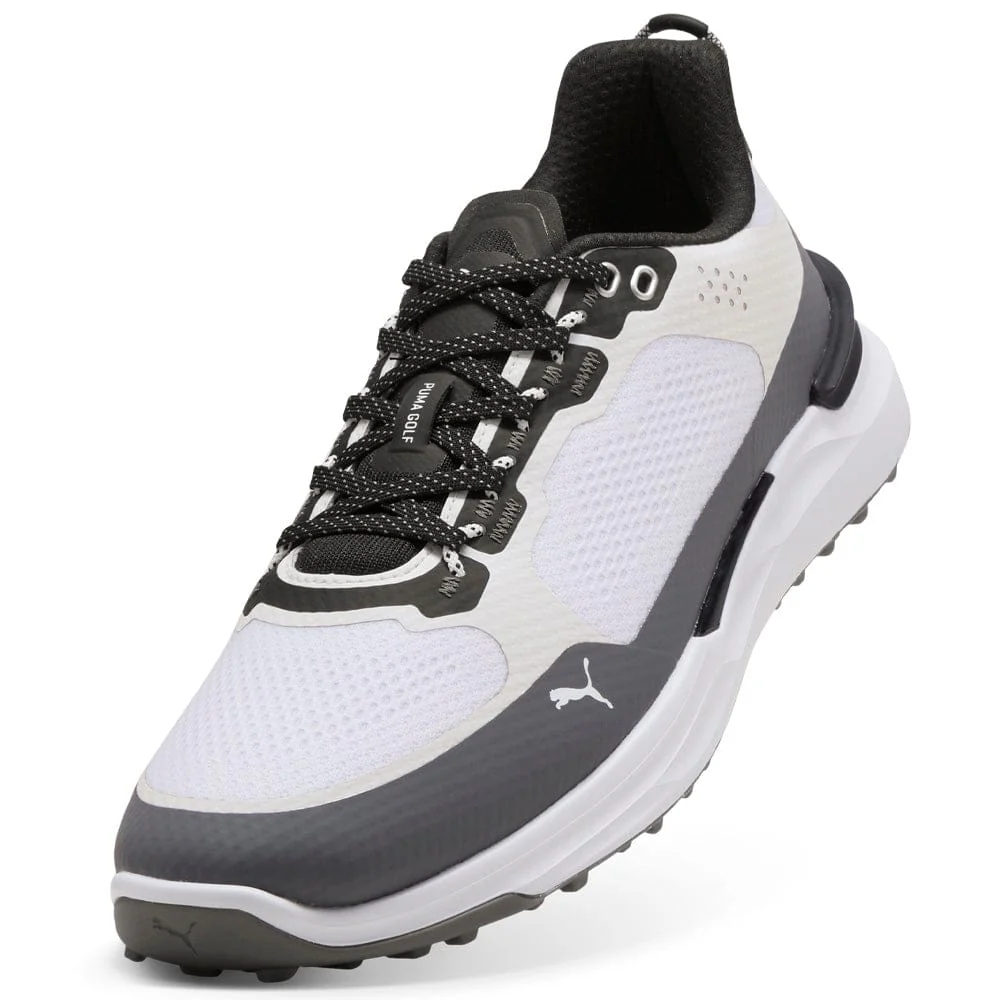 Puma IGNITE Elevate X Waterproof Spikeless Shoes - Puma White/Slate Sky/Puma Black - Image 5