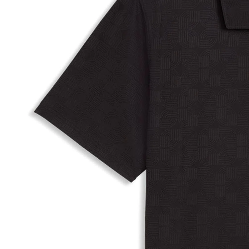 Puma MATTR Deco Jacquard Polo Shirt - Puma Black - Image 4