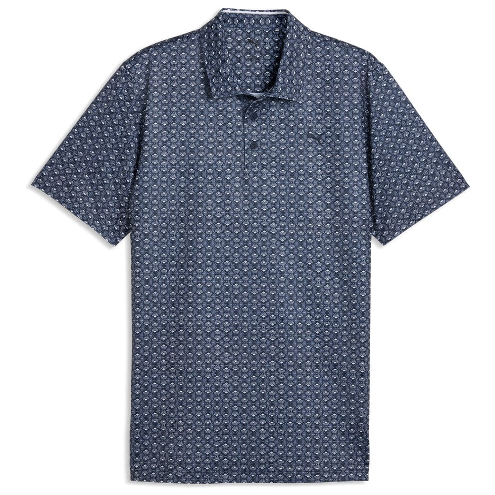 Puma MATTR Scallop Polo Shirt - Deep Navy/White Glow