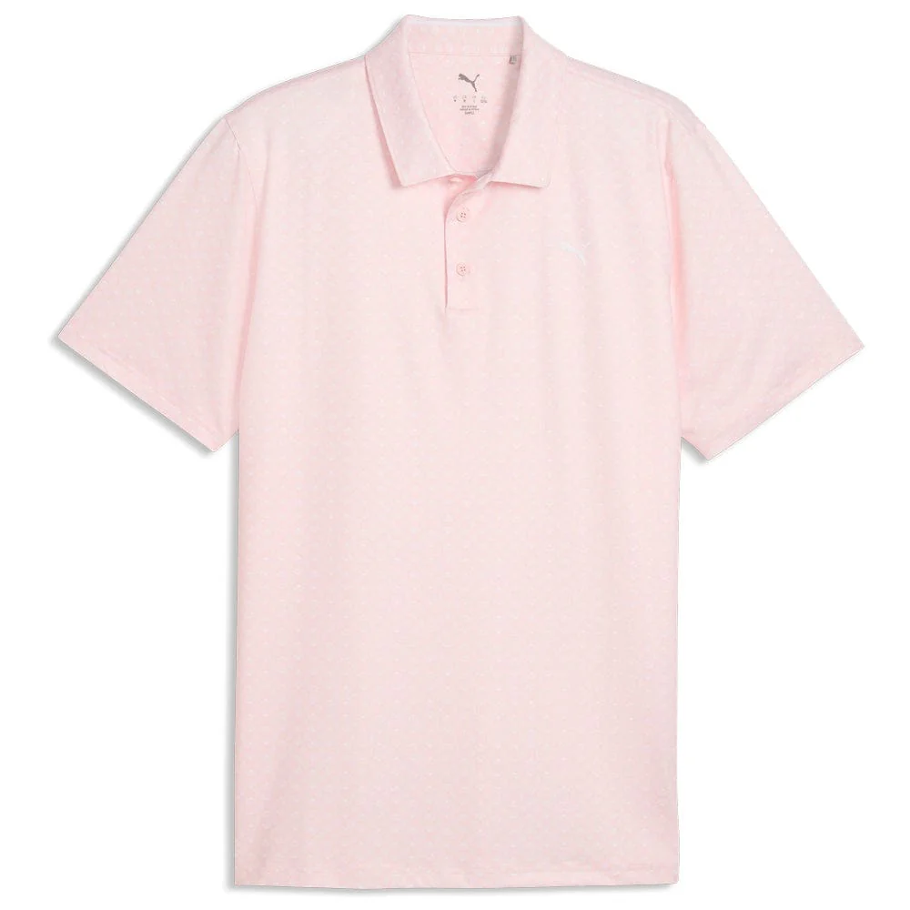 Puma MATTR Scallop Polo Shirt - Rose Blossom/White Glow