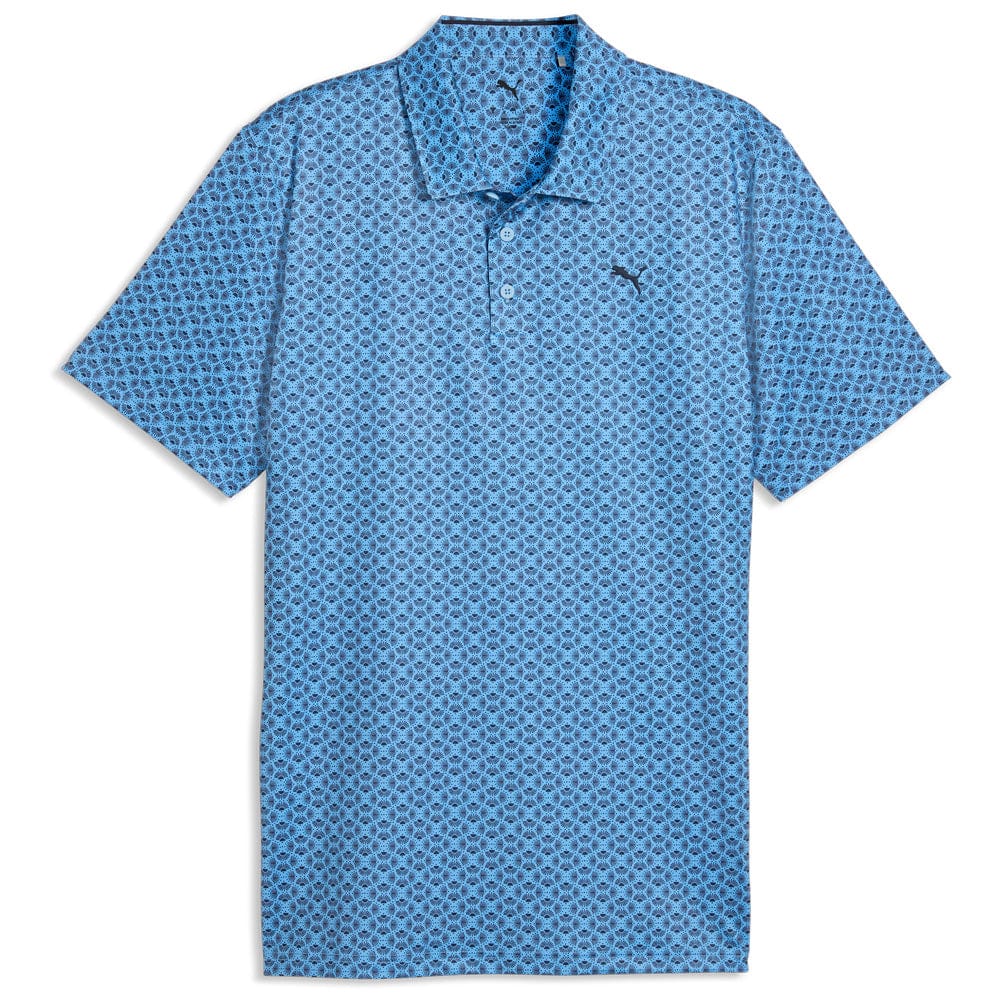 Puma MATTR Scallop Polo Shirt - Team Light Blue/Deep Navy