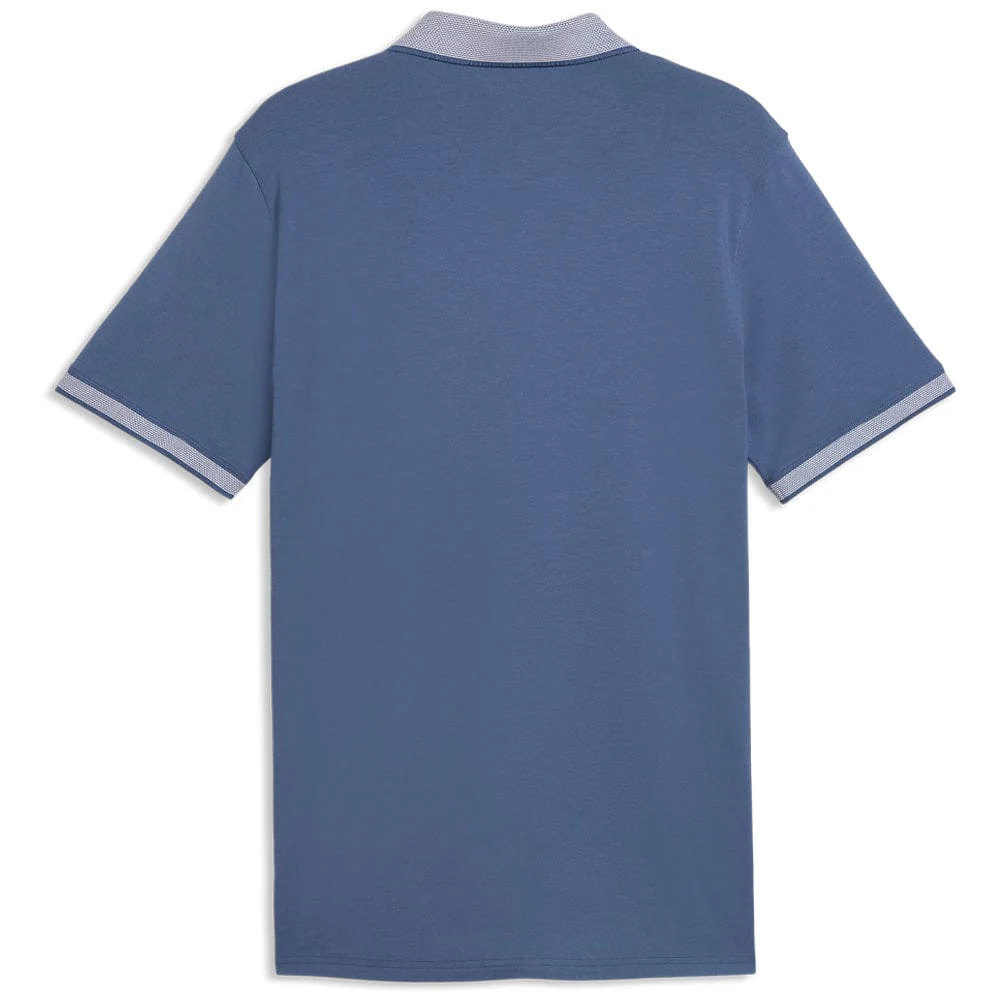 Puma Modalon Crafted Polo Shirt - Dark Indigo/White Glow - Image 2