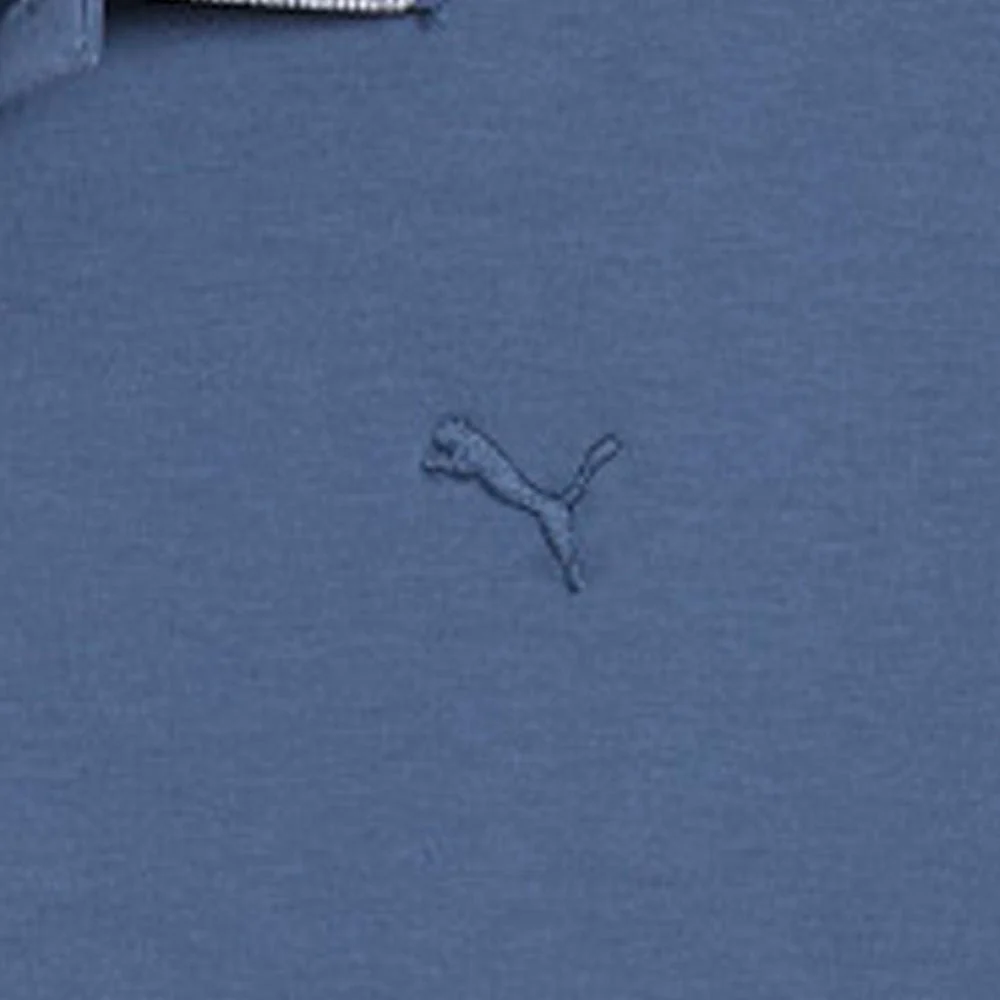 Puma Modalon Crafted Polo Shirt - Dark Indigo/White Glow - Image 3