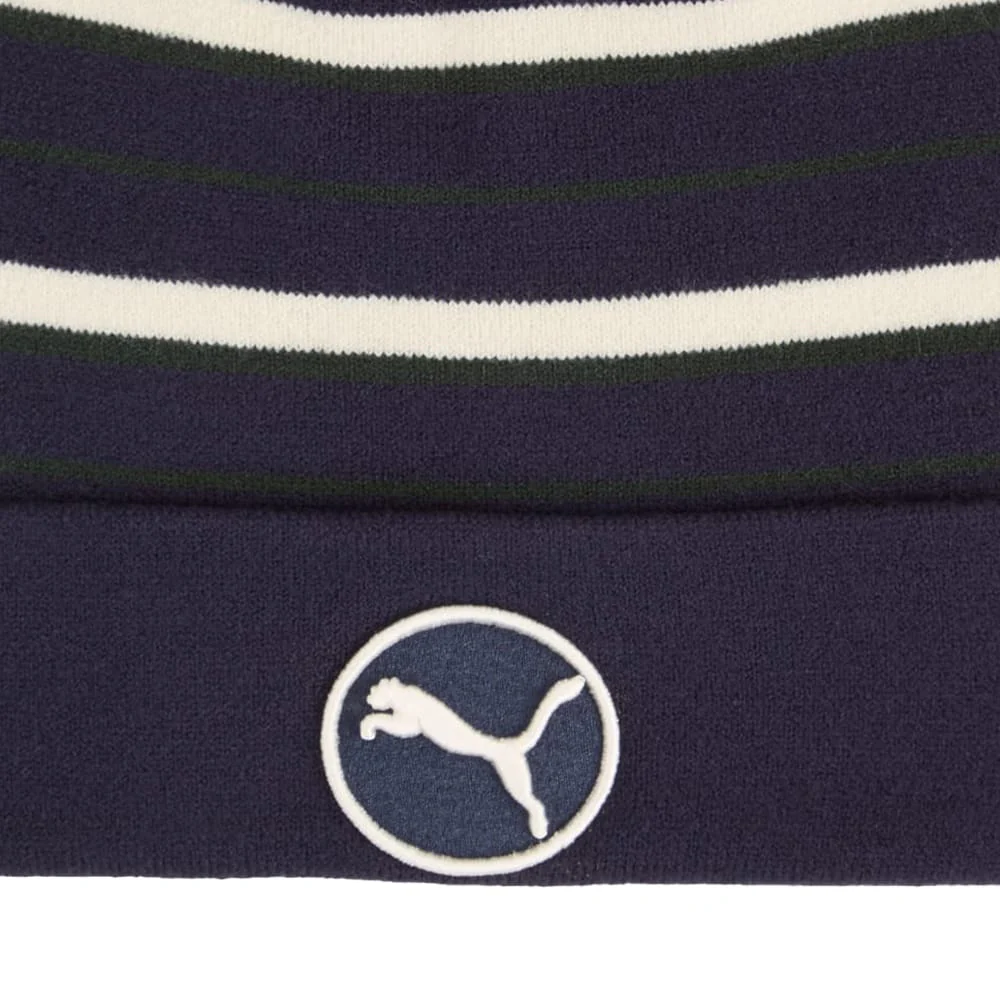 Puma Pom Beanie - Deep Navy/Alpine Snow - Image 5