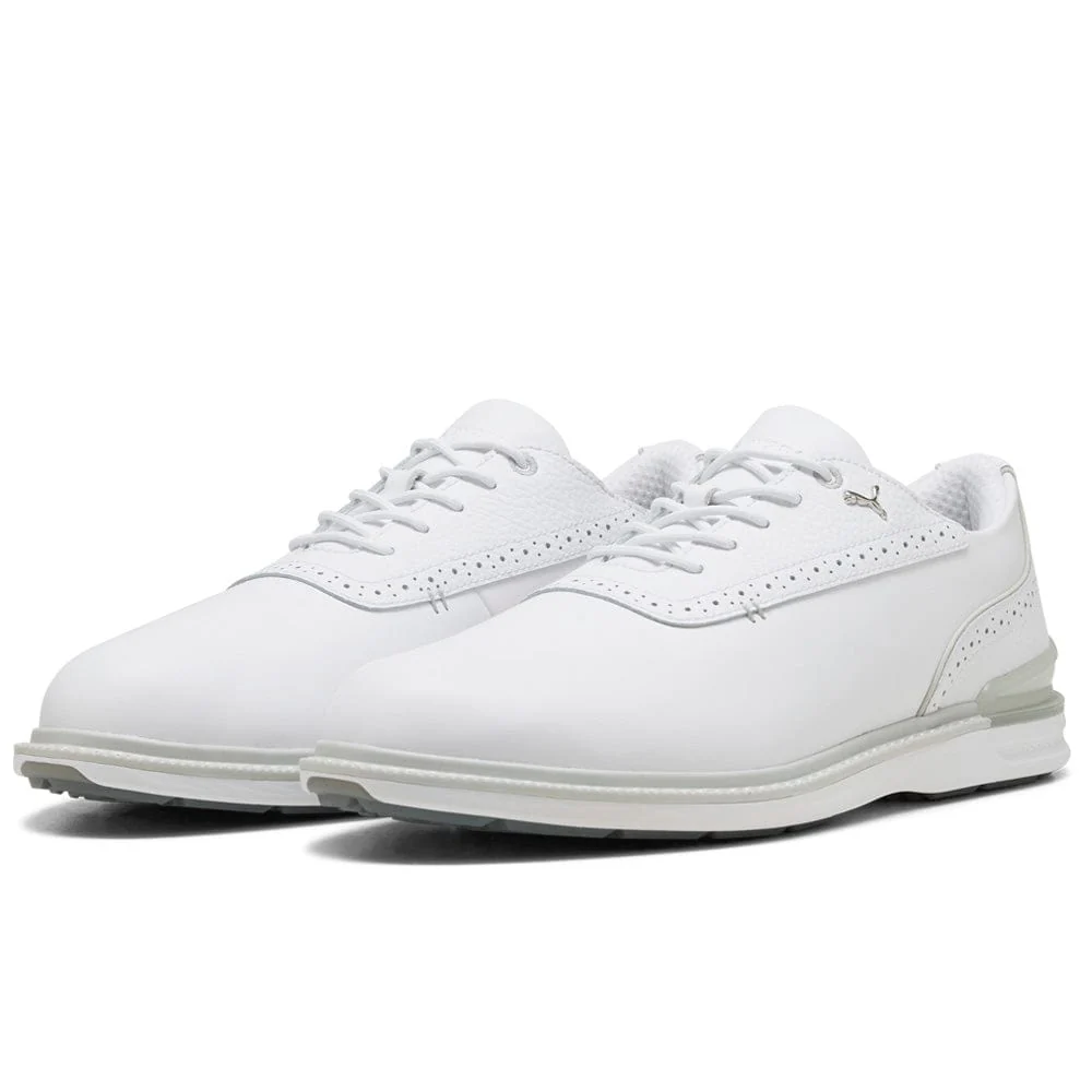 Puma Avant 2.0 Waterproof Spikeless Shoes - Puma White/Ash Gray/Slate Sky - Image 7