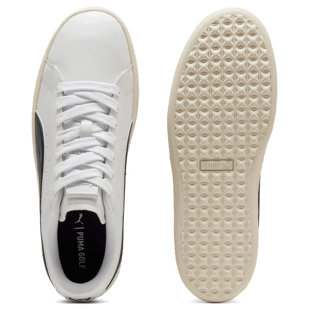 Puma Suede Spikeless Shoes - Puma White/Deep Navy/Warm White - Image 4