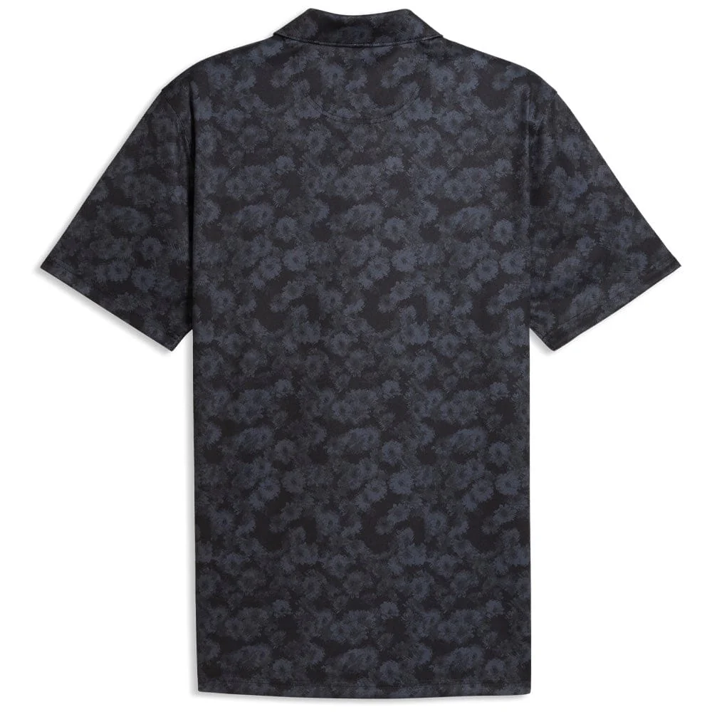 Puma Pure 2.0 Floral Polo Shirt - Puma Black - Image 2