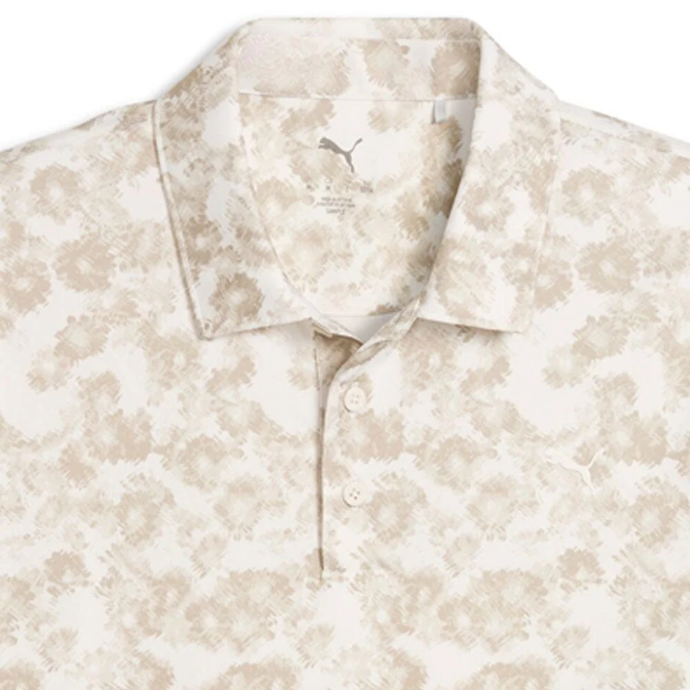 Puma Pure 2.0 Floral Polo Shirt - Warm White - Image 4