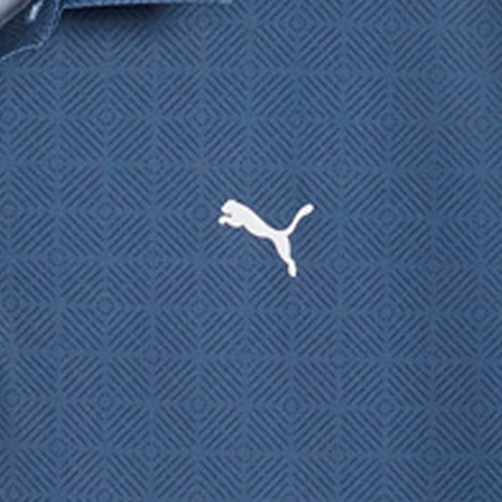 Puma Pure 2.0 Geo Diamond Polo Shirt - Dark Indigo/Deep Navy - Image 5