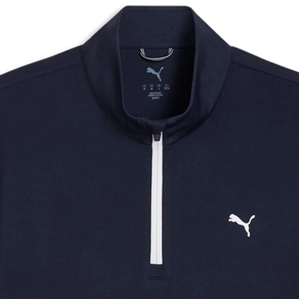 Puma Pure 3.0 Texture 1/4 Zip Pullover - Deep Navy/White Glow - Image 3