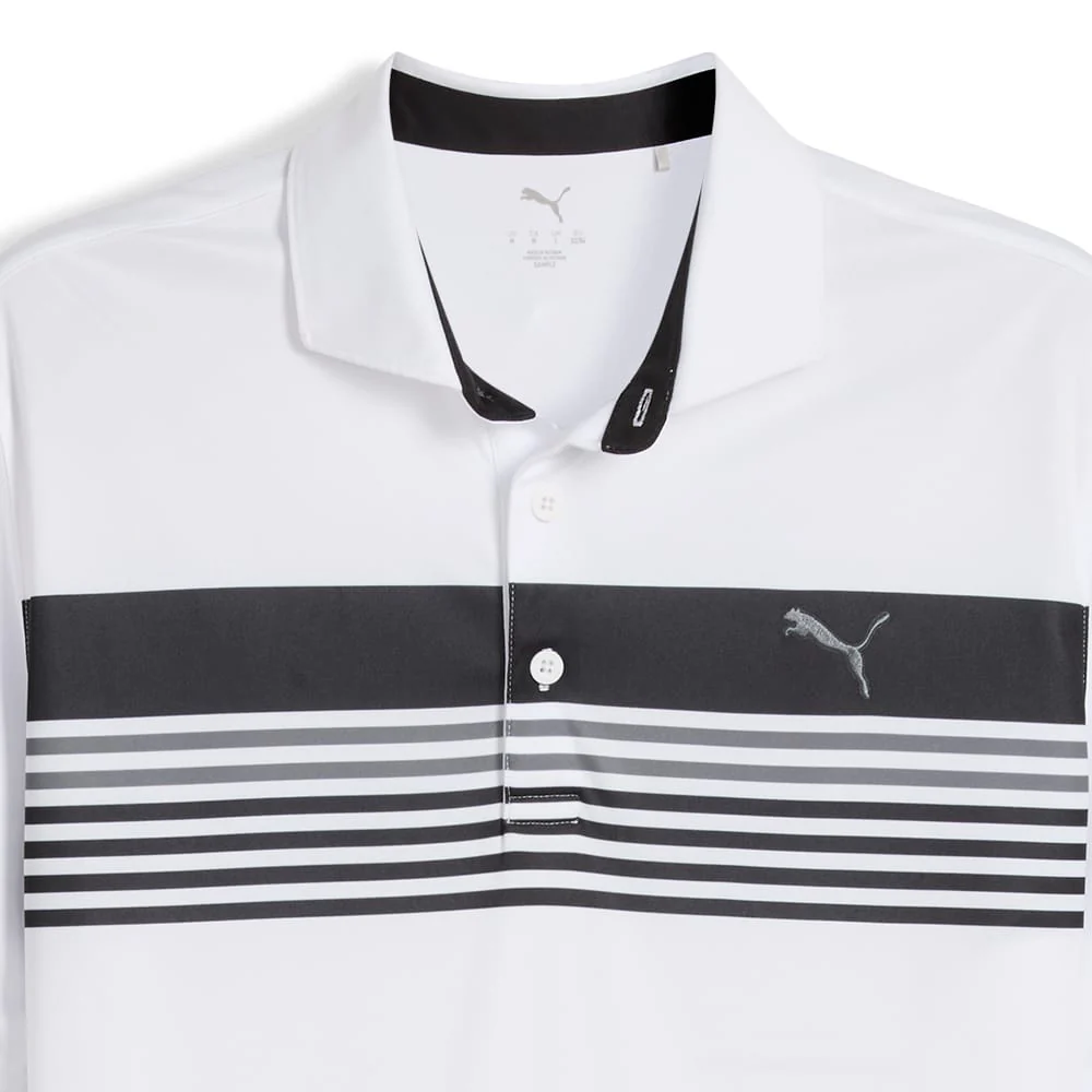 Puma West Polo Shirt - White Glow/Puma Black - Image 3