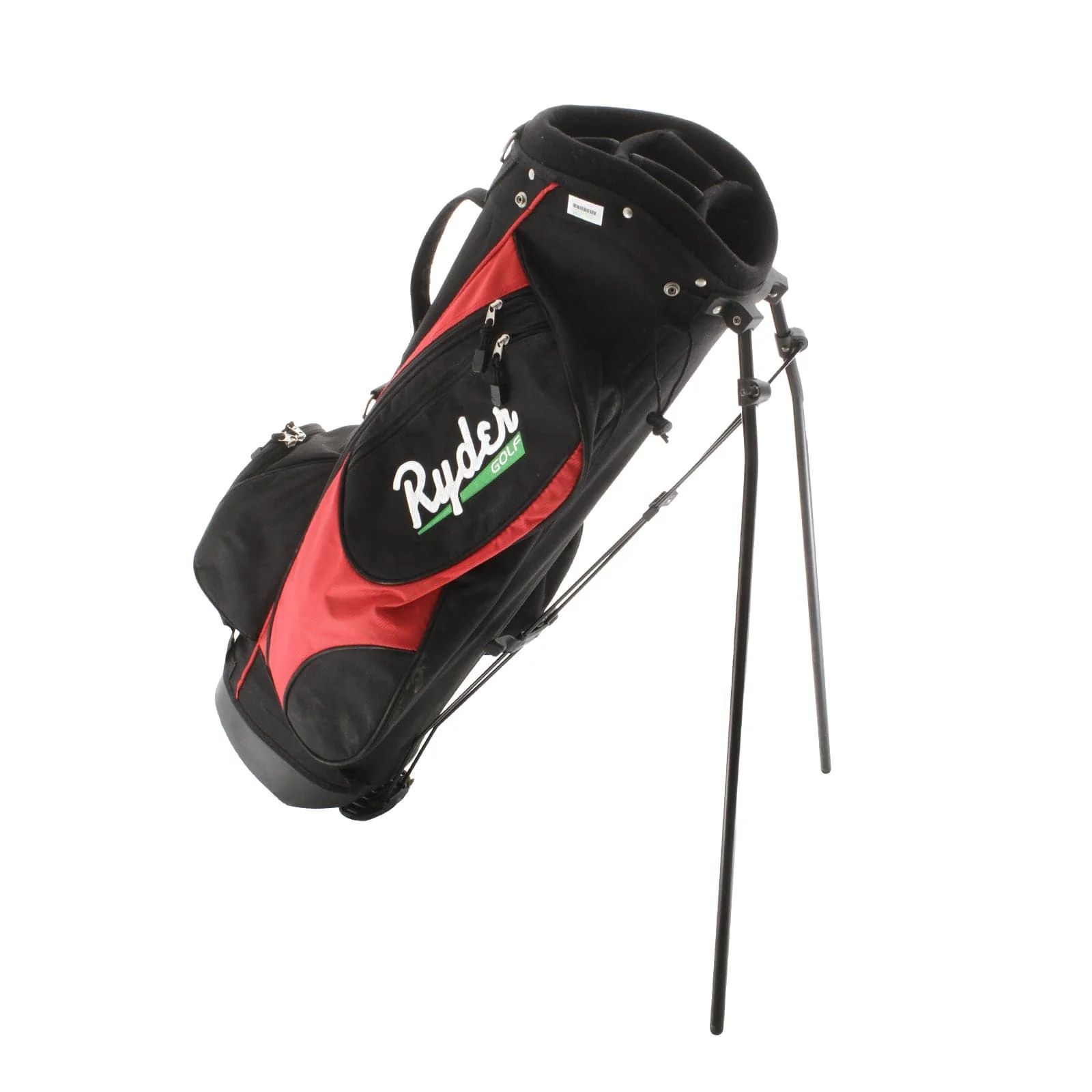 Ryder Golf Stand Bag - Black/Red