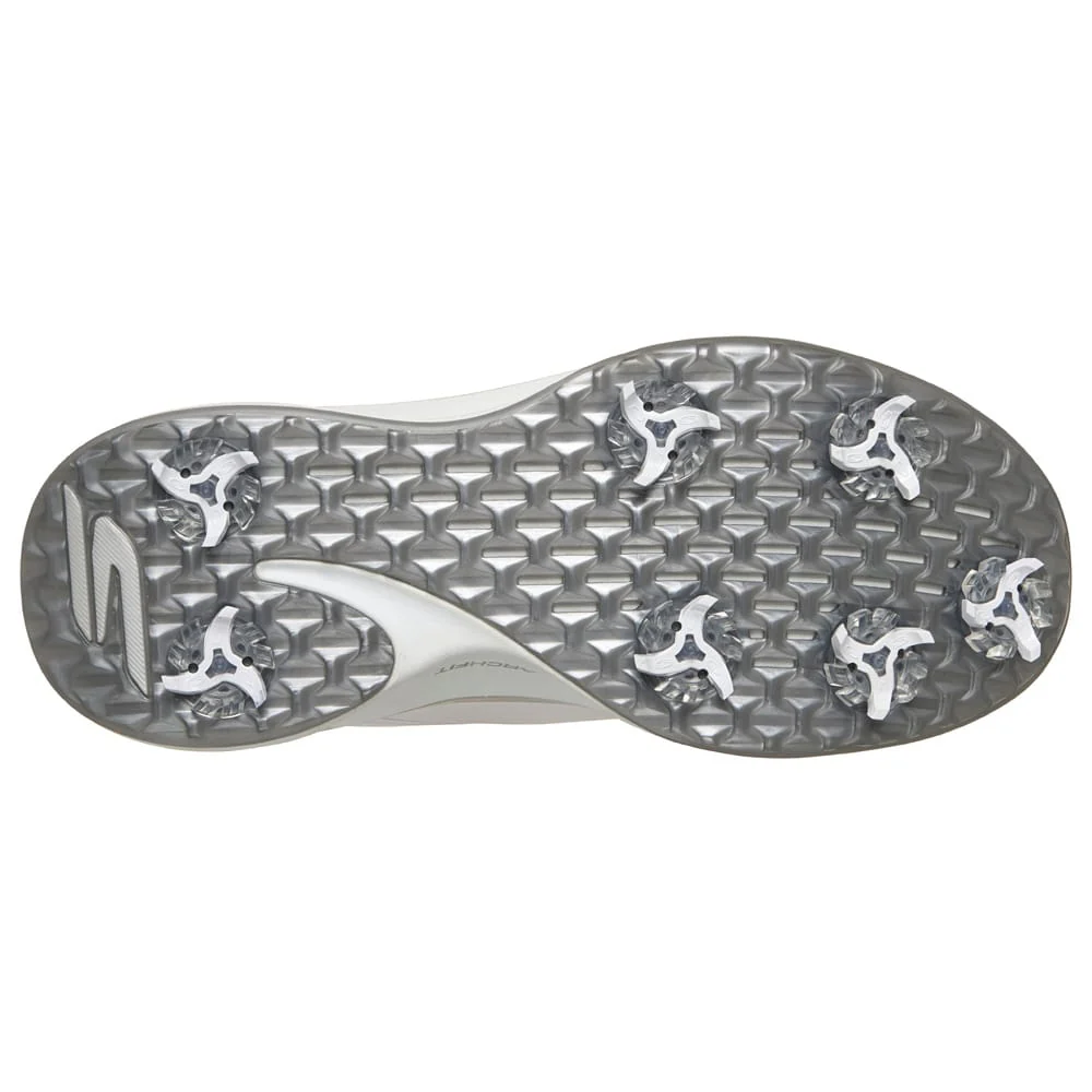 Skechers Blade Tour Slip-Ins Ladies Spiked Shoes - White/Silver - Image 3