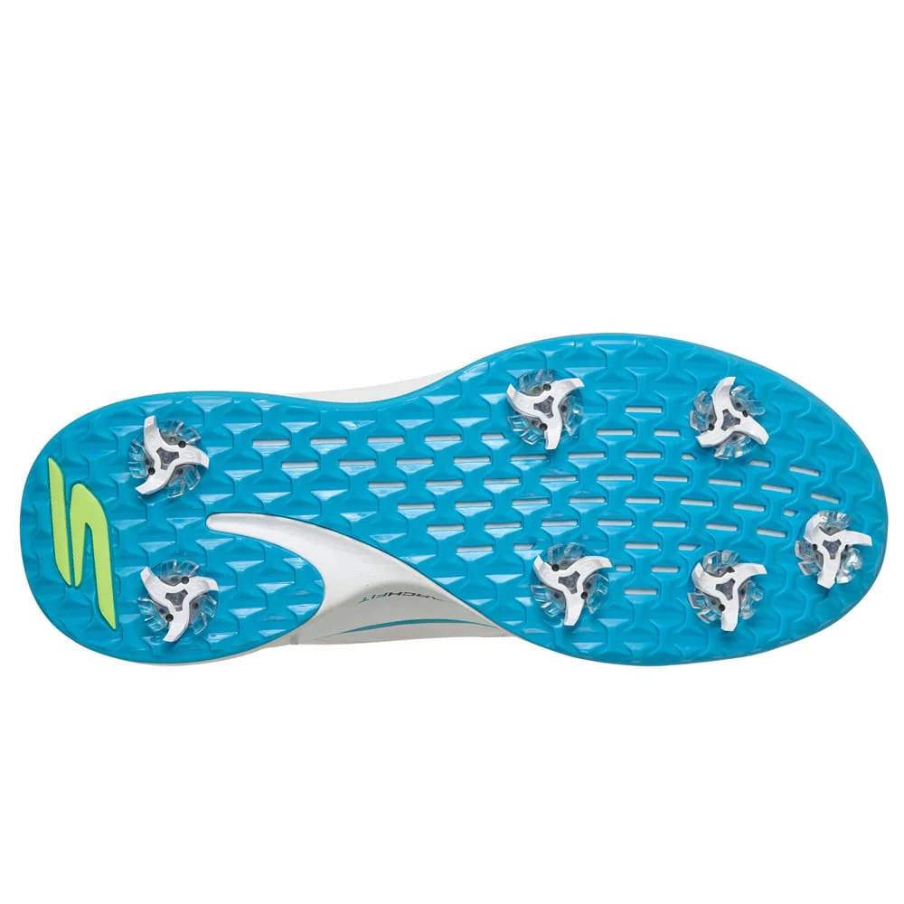 Skechers Blade Tour Slip Ins Waterproof Spiked Shoes - White/Black/Multi - Image 2