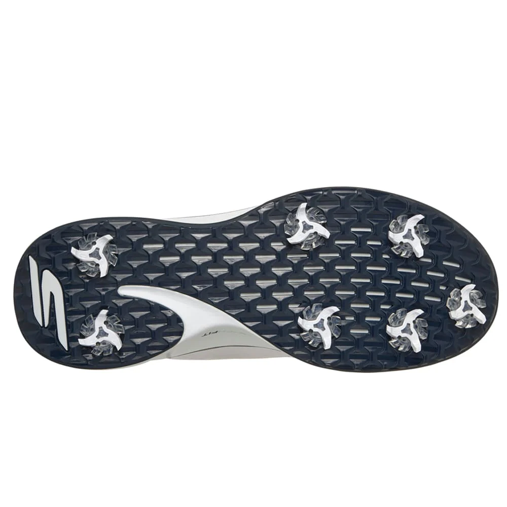 Skechers Blade Tour Slip Ins Waterproof Spiked Shoes - White/Navy - Image 3