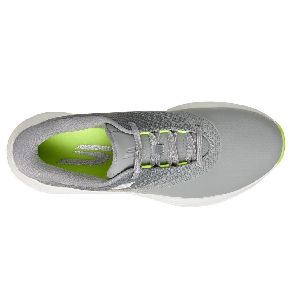 Skechers Flow Slip Ins Spikeless Waterproof Shoes - Grey/Lime - Image 4