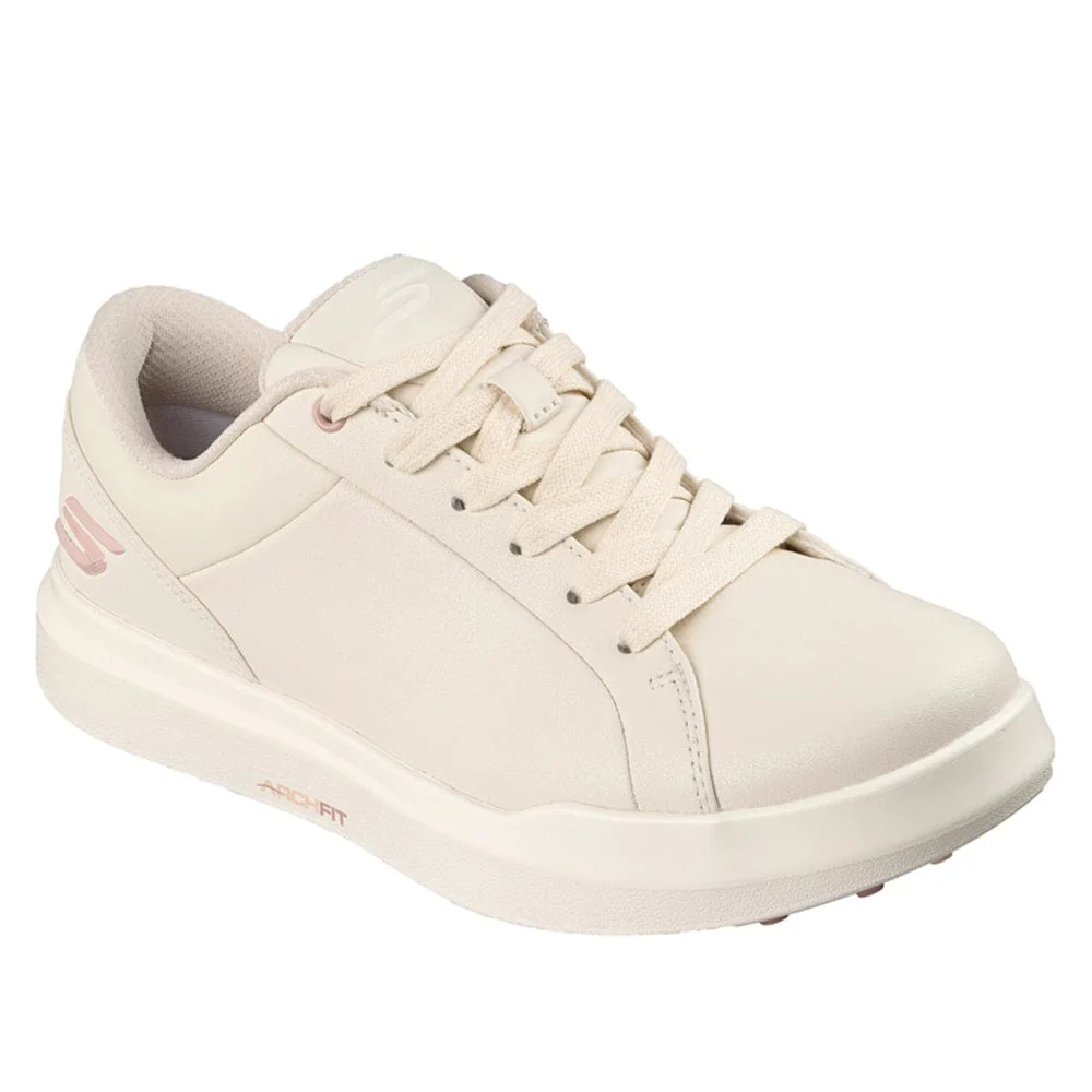 Skechers Go Golf Drive 6 Womens Spikeless Waterproof Shoes - Natural/Multi - Image 2