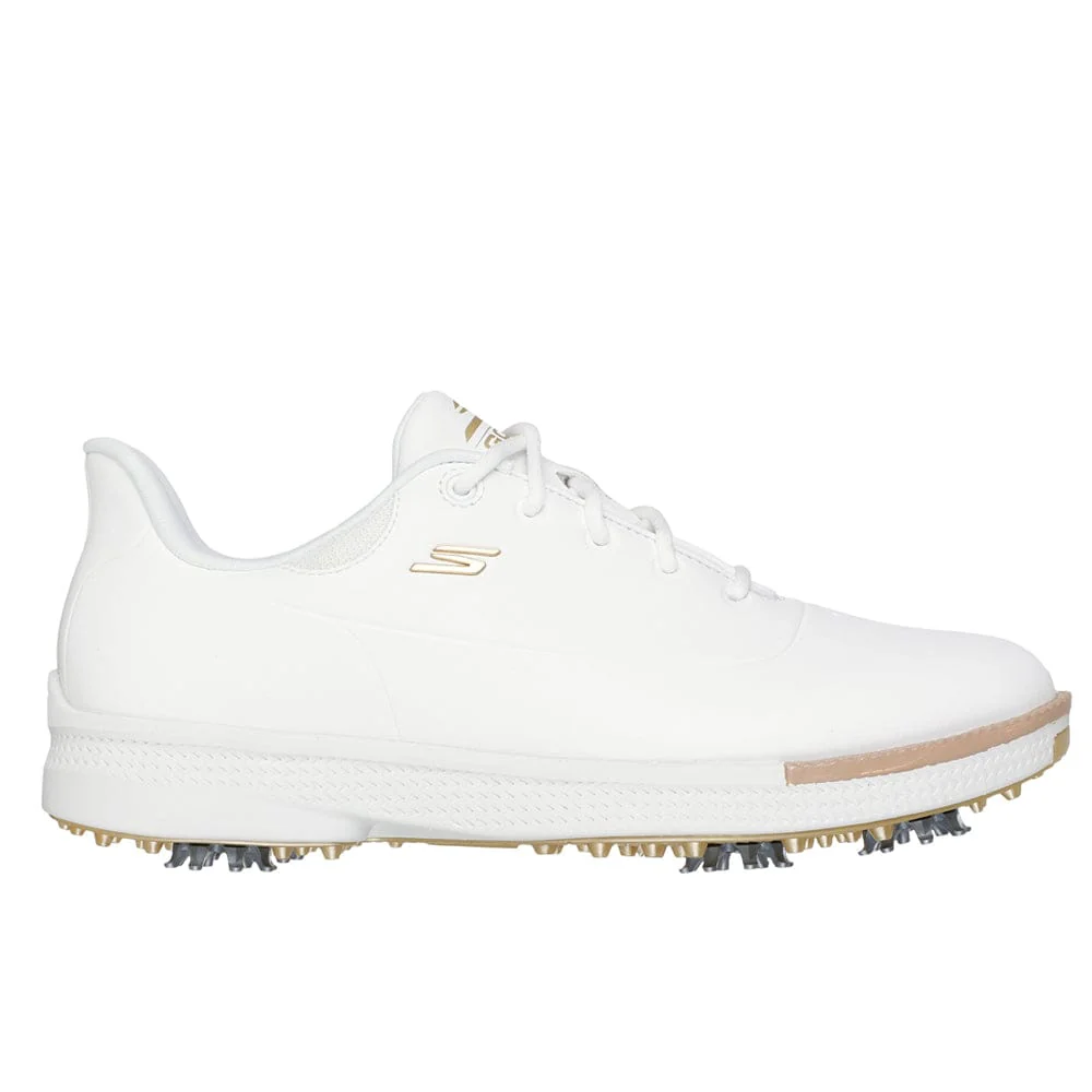 Skechers Go Golf Jasmine 2 Womens Spiked Waterproof Shoes - White/Gold