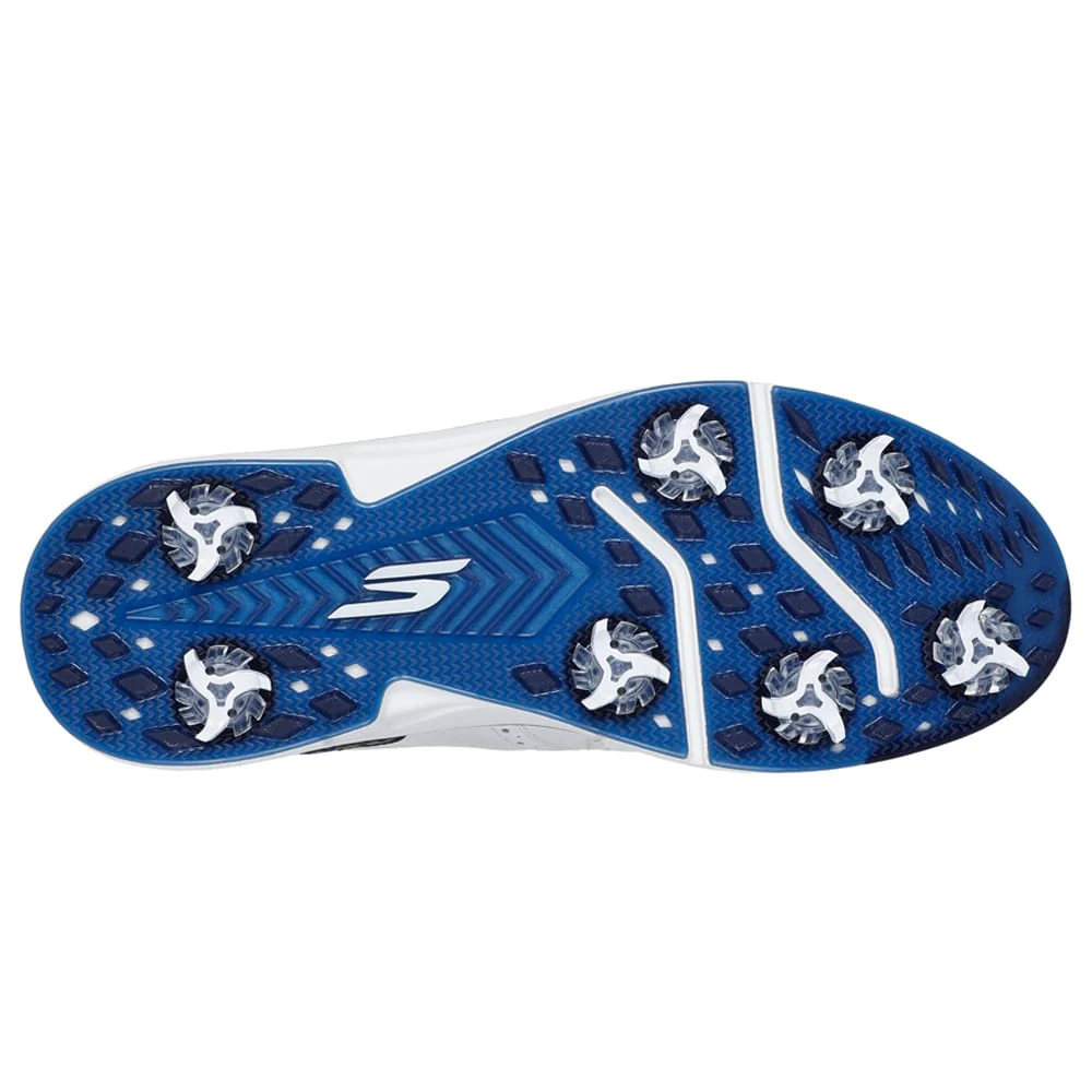 Skechers Slip Ins Go Golf Prestige Spiked Waterproof Shoes - White/Navy - Image 2