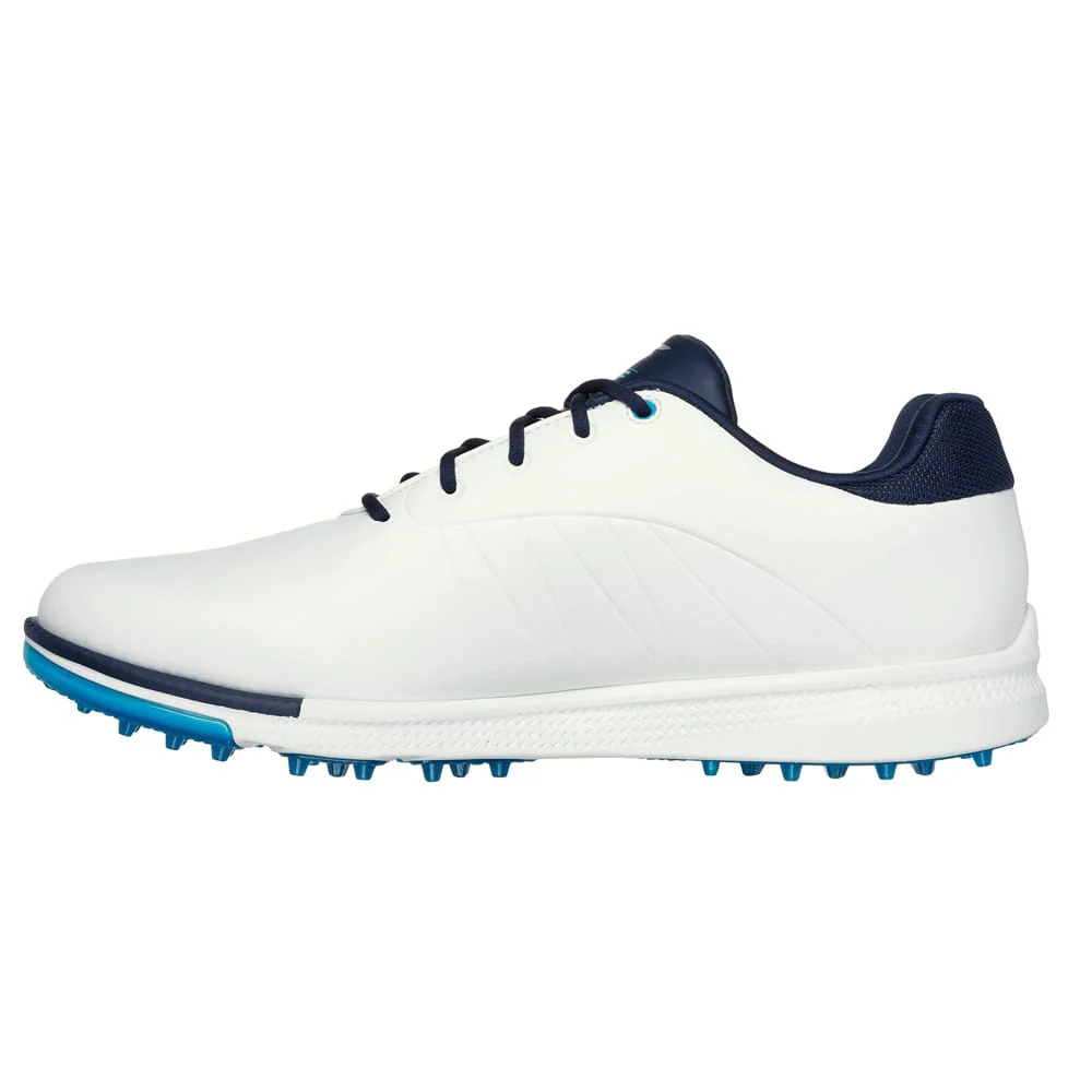 Skechers Go Golf Tempo GF Waterproof Spikeless Shoes - White/Navy/Blue - Image 5