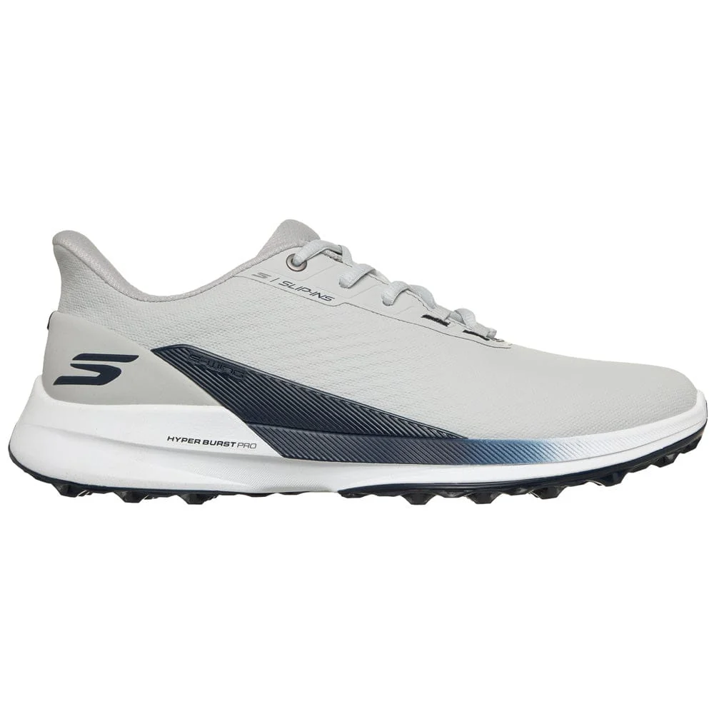 Skechers Pure Slip Ins Waterproof Spikeless Shoes - Grey/Navy